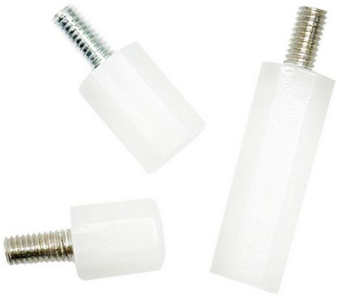 지지대볼트 M3 PVC 플라스틱 서포트 모니터암 연장 연결너트, M3x20 - 6개