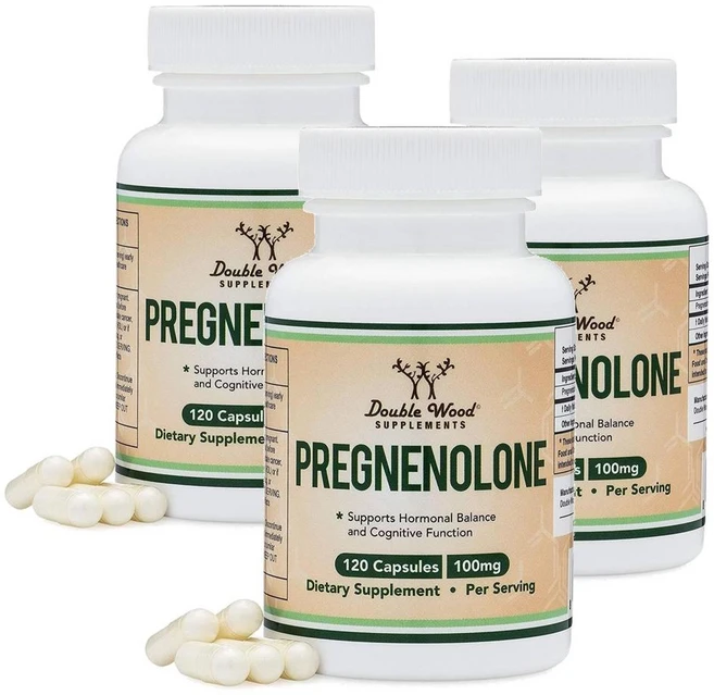 더블우드 프레그네놀론 100mg 캡슐 Double Wood Pregnenolone, 3개, 120정 - 쿠팡