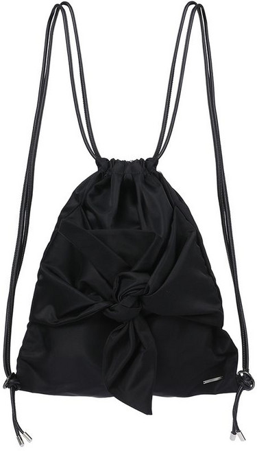 [미세키서울] Tie-up drawstring bag BLACK