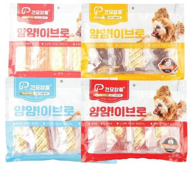 테온셀 견묘양품 얌얌이브로 강아지 대용량간식300g, 1개, 300g