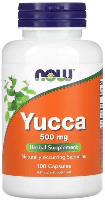 나우푸드 유카 Yucca 500mg 100캡슐 사포닌, 기본, 1팩, 100정 - 쿠팡