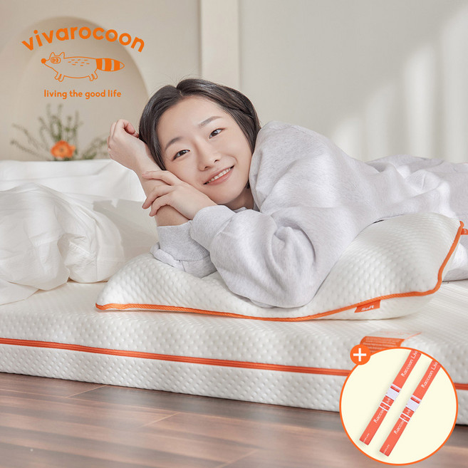 [당일출고] 비바로쿤 100K 양면 토퍼 매트리스 초고밀도 허리에좋은 바닥 침대 수면매트 5cm 10cm