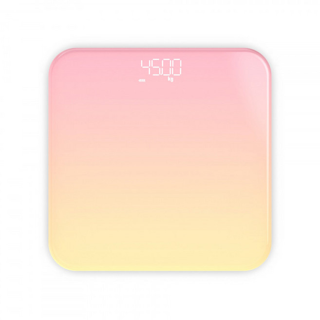 가정용 디지털 스마트 체중계 충전식 전자체중계 정확한 몸무게 측정 실내 건강관리용, 1개, LED 그라데이션 오렌지, 충전식 모델