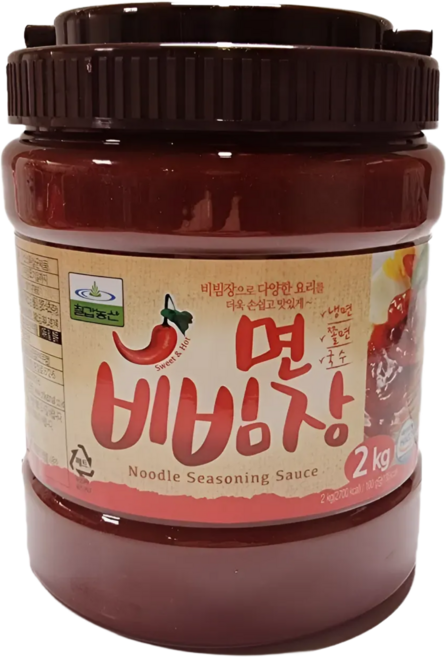 칠갑농산 면 비빔장 2kg 대용량 만능비빔장 X 6개 BOX