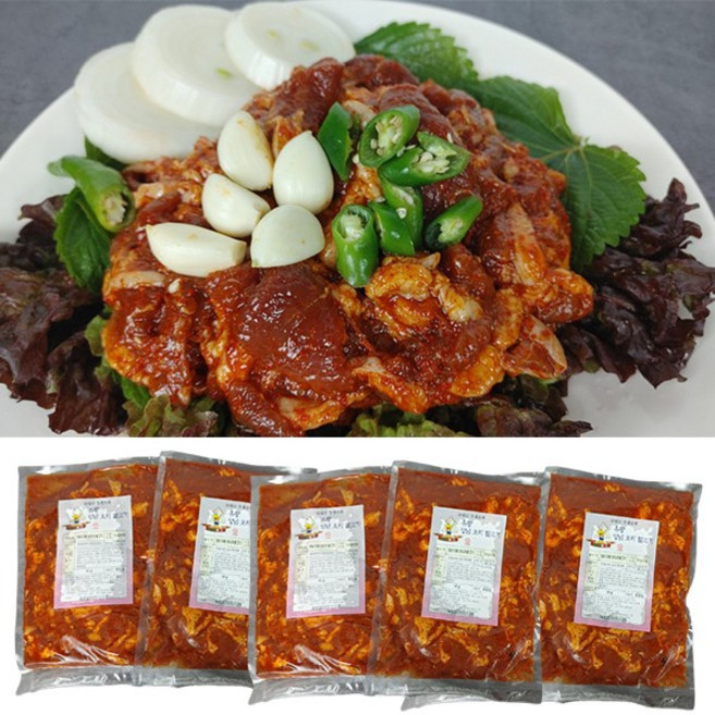 1등급 무항생제 유황 오리불고기 주물럭 800gX5팩, 5개, 800g