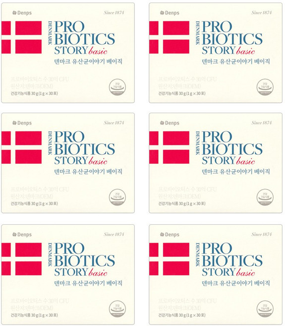 덴프스 덴마크유산균이야기 베이직, 6개, 30회분