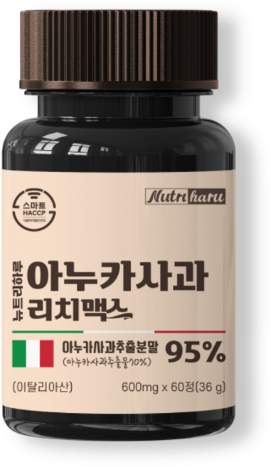 뉴트리하루 아누카사과 95% 비오틴 리치 맥스 맥주효모, 60정, 1세트