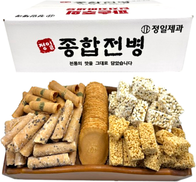 정일제과 고급 전통 종합 전병 과자, 1개, 1kg