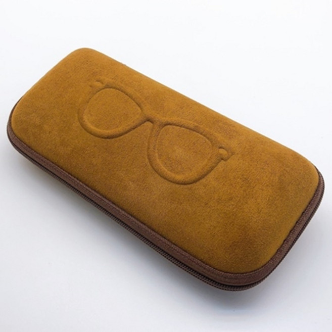 1+1안경 선그라스 케이스 지퍼형 고급 스웨이드원단