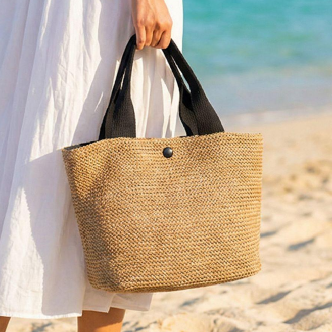 더기브미 라탄백 여성 데일리백 휴양지 바캉스 가벼운 토트백