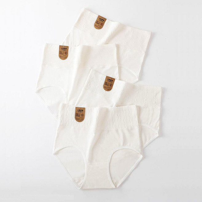 편한 여성 순면 팬티 하이웨스트 편한 내의 4종 세트