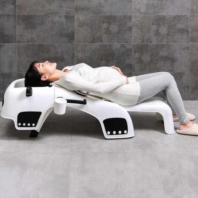 어르신목욕의자 접이식 목욕침대 환자 머리감기 이동식 샴푸대, 파우더 PU소프트 쿠션 (길이조절)+샴푸 탱크, 1개