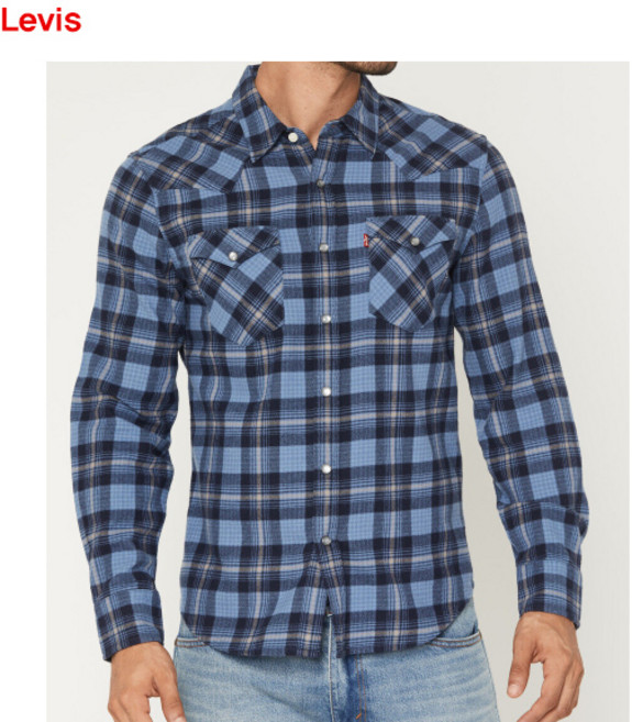 리바이스 스탠다드 체크셔츠/남방 85745-0241