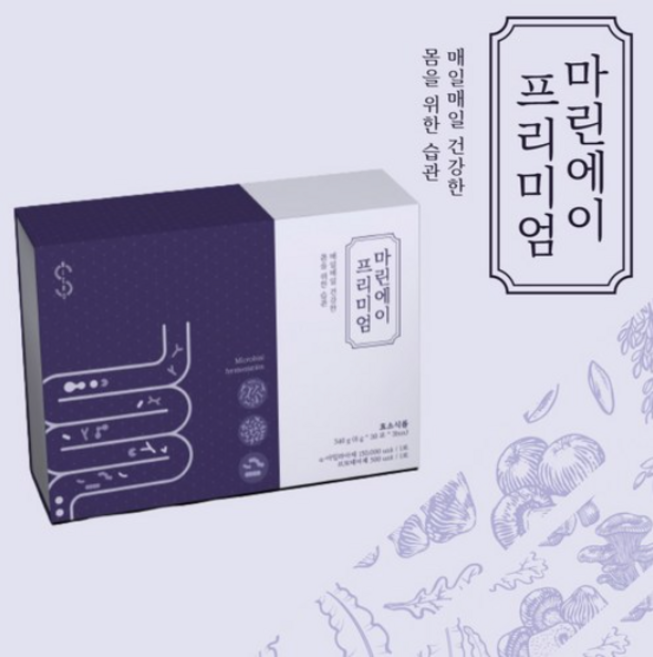 중앙미생물연구소 마린에이 프리미엄, 3개, 30포, 180g