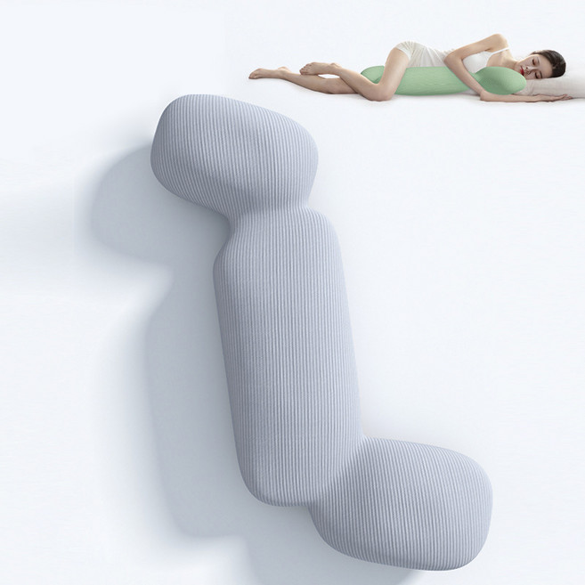 Aram 라텍스 대형 냉감 바디필로우 죽부인 롱쿠션 인형 긴베개 커버분리형, 그레이