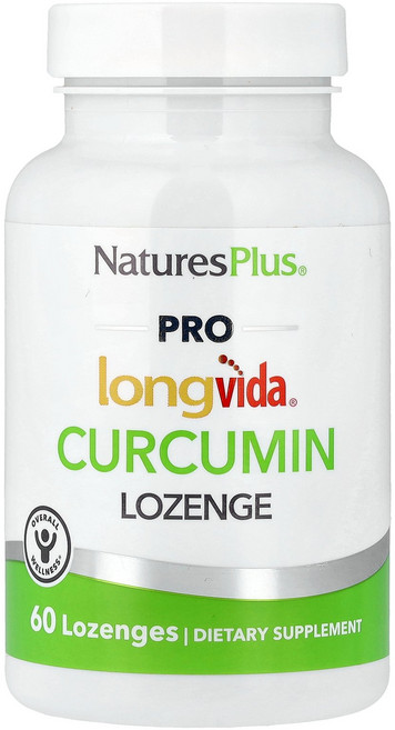 네이처스플러스 프로 롱비다 강황 터메릭 커큐민 로젠지 캔디 60정 1 250mg NaturesPlus PRO longvìda Curcumin Lozenge 60 Lozenge, NaturesPlus , PRO longvìda®, 1개