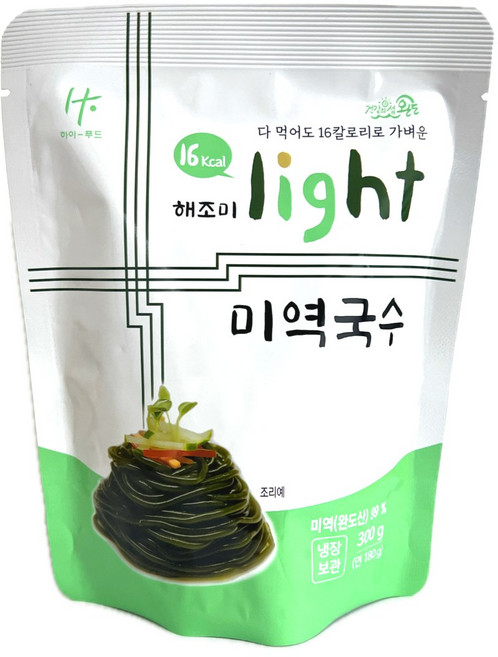 (주)하이푸드 해조미 저칼로리 완도산미역99% 미역국수, 180g, 10개
