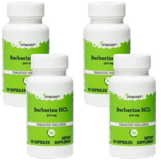 비타코스트 베르베린 HCl 500mg 캡슐, 4개, 50정 - 쿠팡