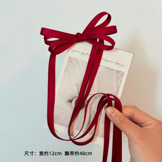蝴蝶結髮夾 絲帶飄帶髮卡