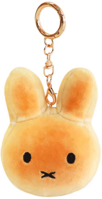 미피 얼굴 구운빵 미니 키링 인형 가방고리 굿즈 선물 백참, 1개, 미피 얼굴 구운빵 미니키링, 9cm