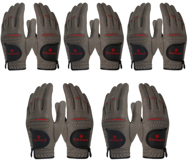 칼마노 극세사 여성용 골프장갑 브라운 양손 5세트