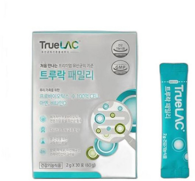 트루락 패밀리 프로바이오틱스 유산균 30포, 30개, 2g