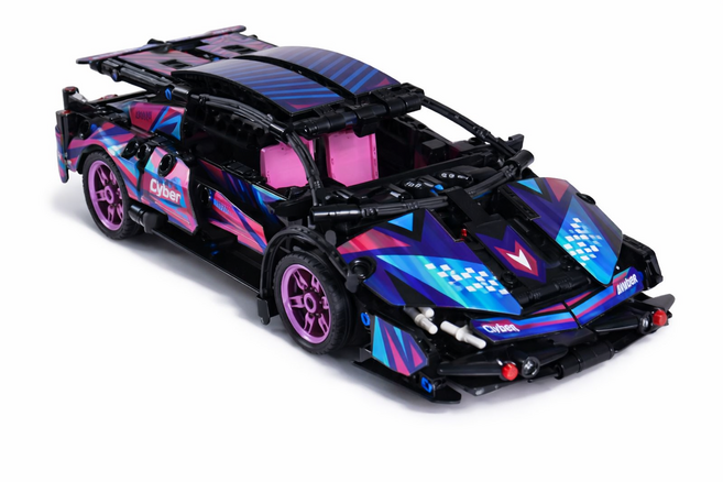 헬릭스케어 자동차 조립식 스포츠카 호환블럭 프라모델 조립놀이, 1개