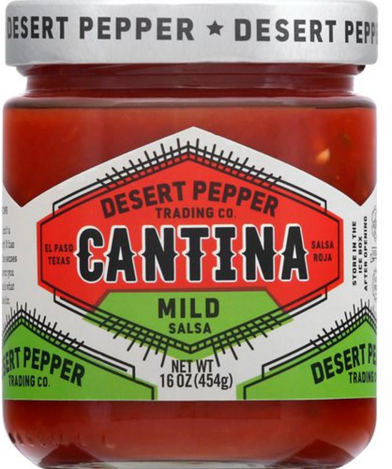 데저트 페퍼 트레이딩 컴퍼니 칸티나 살사 마일드 레드 453.6 Desert Pepper Trading Company Cantina Salsa Mild Red 16-Ounc, 1.66 Pound, 1개