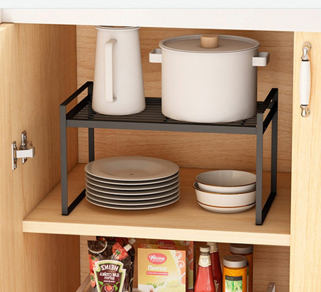마벨인홈 모던심플 튼튼한 주방 팬트리 수납정리 다용도 선반, 소형, 1개, 블랙