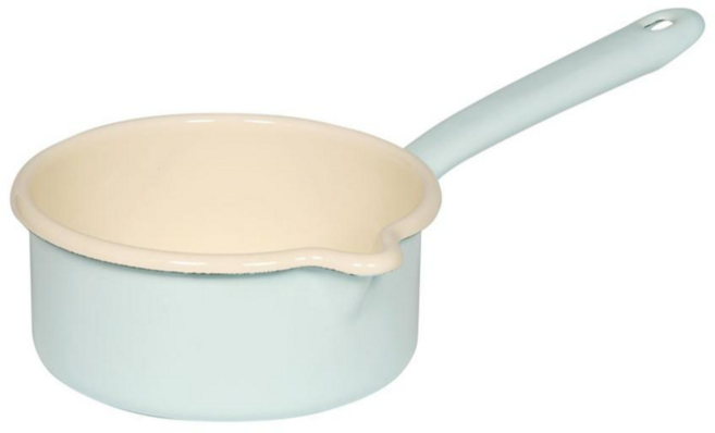리스 법랑 밀크 소스 팬, 1개, 14cm