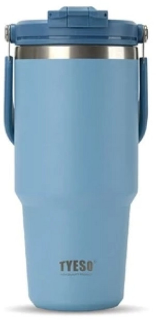 TYESO泰碩 304不銹鋼 2025新款提把保冰杯, 天空藍, 1個, 750ml