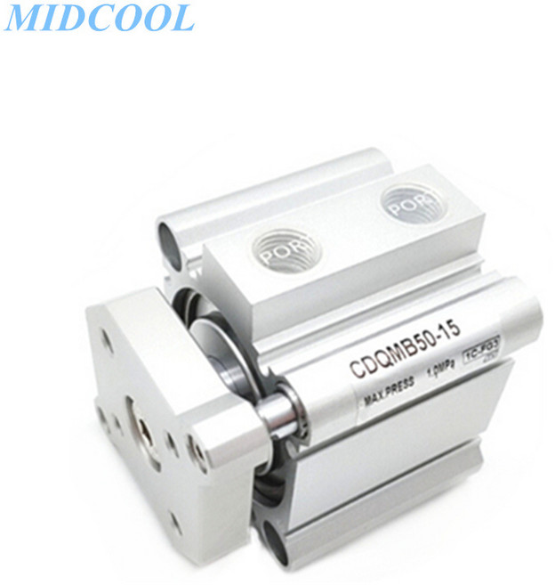 공압 컴팩트 실린더 가이드 로드 타입 CQM CDQM CQMB00 CDQMB00 Storke 5 0 20 25 30 35 40 45 50 75 00mm, 1개