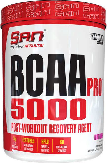 산 BCAA 프로 5000 프루트 펀치, 345g, 1개