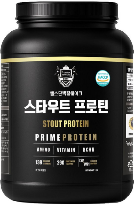 스타우트 프로틴, 1개, 1kg