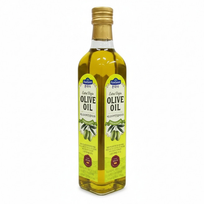 (튼튼)튀김 부침 조리용 요리용 폰타나 올리브유 오일 500ml 식용유 기름 세트 샐러드유 다용도 가정용, 1개