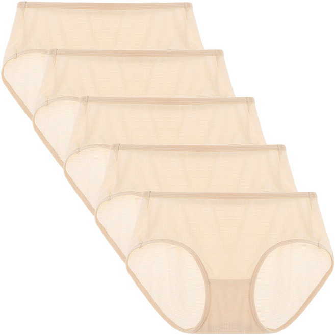 속맘 인견팬티 5P 통기성좋은 여름 여자 팬티