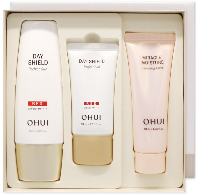 오휘 데이쉴드 퍼펙트 선 레드 50ml + 30ml 증량 세트, 1개