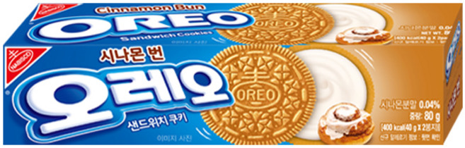오레오 시나몬번, 1개, 80g