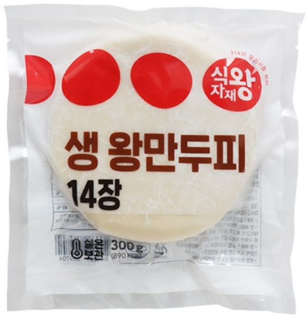 식자재왕 왕만두피, 12개, 300g