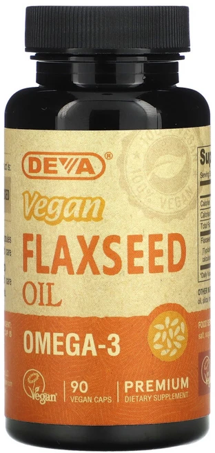 데바 Deva 프리미엄 비건 아마씨 오일 베지 캡슐 90정, 1개 - 쿠팡