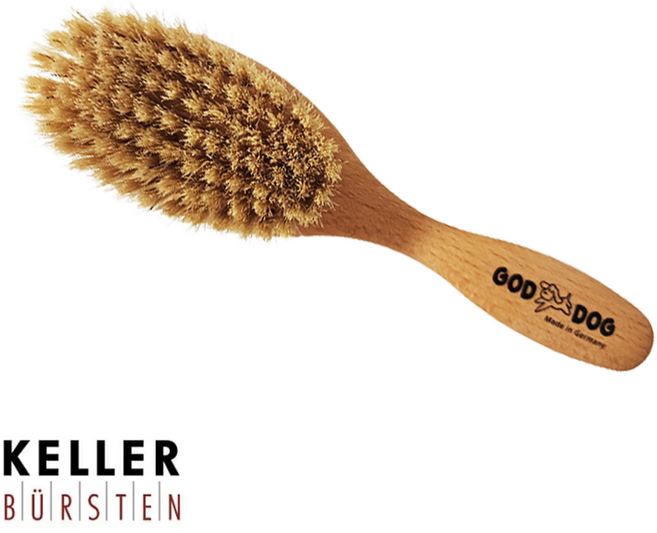 (크라운로얄 샘플증정) 지오디독 독일 켈러 맥시핀 돈모브러쉬 S 단모 중모 소형견 고양이 멧돼지털 도그쇼 애견미용, 우드, 1개