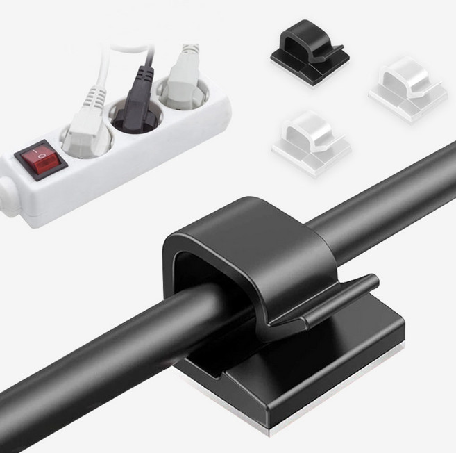 아이앤트 케이블 멀티탭 굵은 선 정리 클립, 30개, 멀티탭 선 정리 화이트