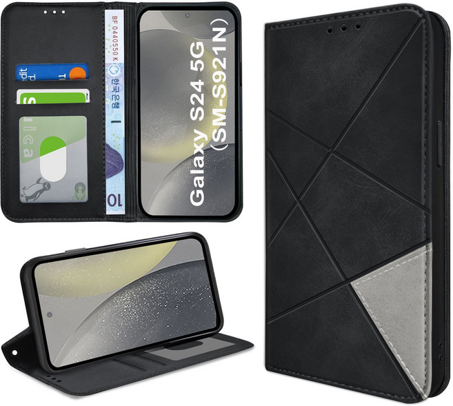 아칸크 삼성 갤럭시 S24(SM-S921N) 다이어리 지갑 휴대폰 케이스