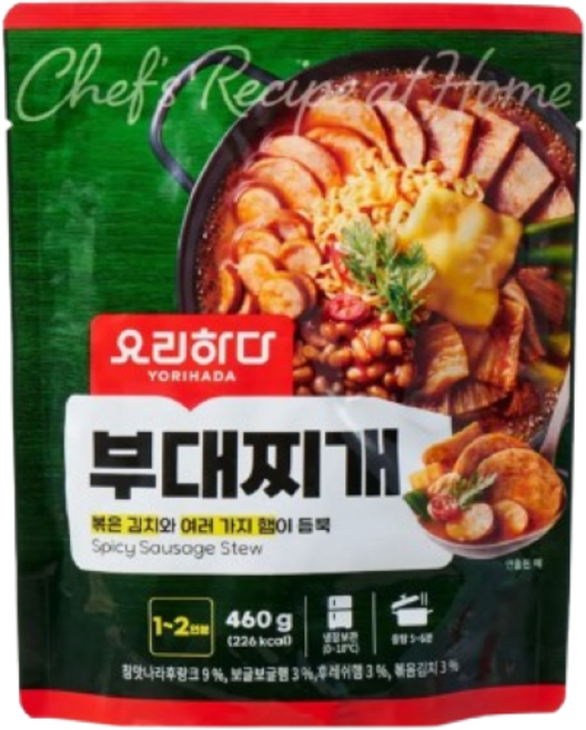 요리하다 부대찌개, 3개, 460g