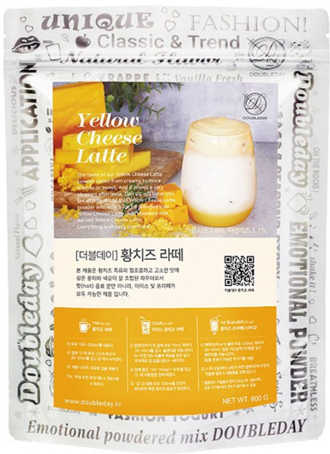 더블데이 황치즈 라떼 프라페 파우더, 1개, 800g, 1개입