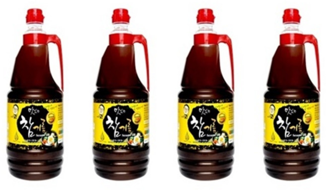 호재원 대용량 식당용 업소용 참기름(깨분)1.8리터, 4개, 1.8L