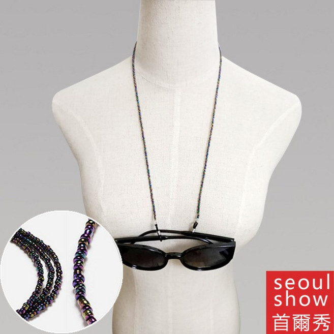 seoul show首爾秀 串珠口罩掛繩鍊眼鏡鍊老花眼鏡防丟鍊