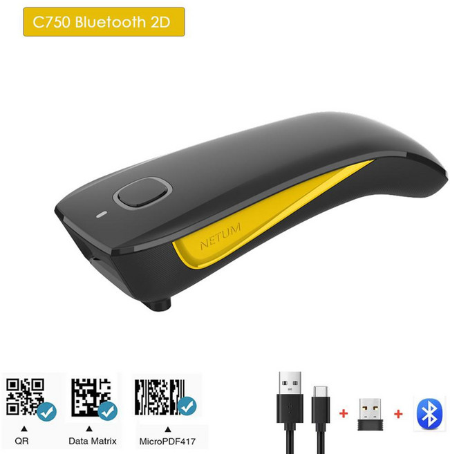 NETUM C990 블루투스 2D 바코드 스캐너 포켓 무선 QR 리더 데이터 매트릭스 PDF417 IOS 안드로이드 윈도우, _C750 Bluetooth 2D, C750 Bluetooth 2D, 05 C750 Bluetooth 2D