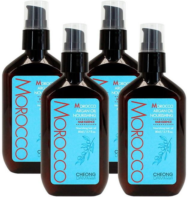 청담스타일 모로코 아르간 오일 너리싱 헤어 에센스 80mlX4개, 4개, 80ml