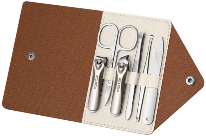 프리미엄 손톱깎이세트 여행용 가정용, 1개, 실버